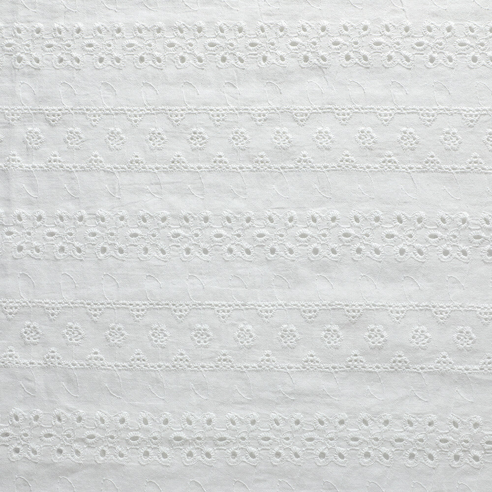 Cutwork Kids 100% Cotton Embroidered Fabric for Women's Wear Wholesale 7
